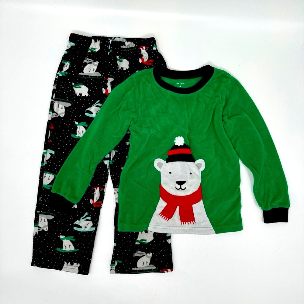 Carter’s Polar Bear Fleece Pajamas - Size 6